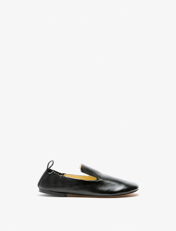 proenza schouler Proenza Schouler Glove Ruched Loafers in Slick Nappa - Black