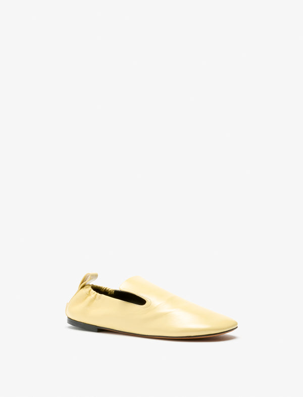 Proenza Schouler Proenza Schouler Glove Ruched Loafers In Slick Nappa - Resin