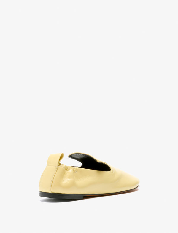 Proenza Schouler Proenza Schouler Glove Ruched Loafers In Slick Nappa - Resin