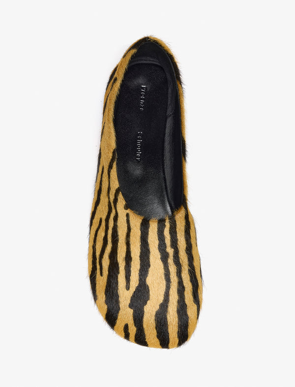Proenza Schouler Proenza Schouler Glove Slippers In Haircalf - Orange / Black