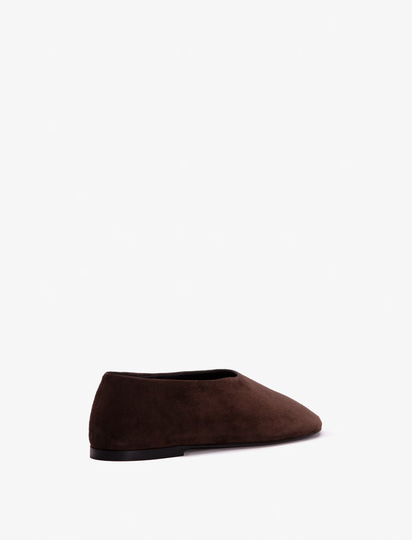 Proenza Schouler Proenza Schouler Glove Slippers In Kidsuede - Chocolate