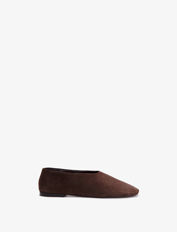 Proenza Schouler Proenza Schouler Glove Slippers In Kidsuede - Chocolate