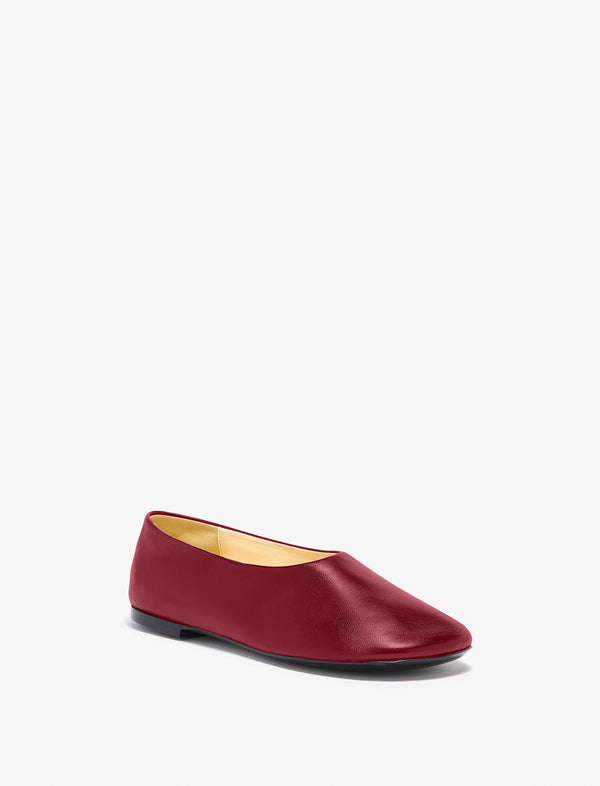 proenza schouler Proenza Schouler Glove Slippers in Slick Nappa - Merlot