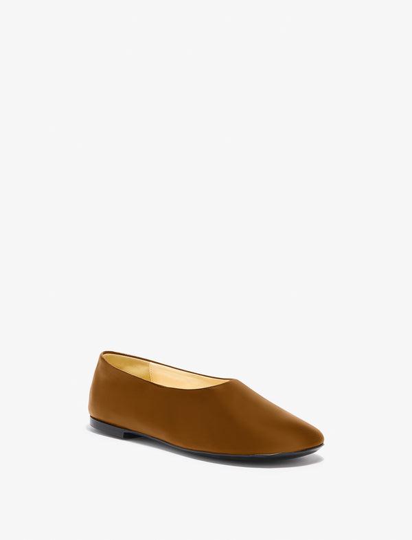 proenza schouler Proenza Schouler Glove Slippers in Slick Nappa - Mud