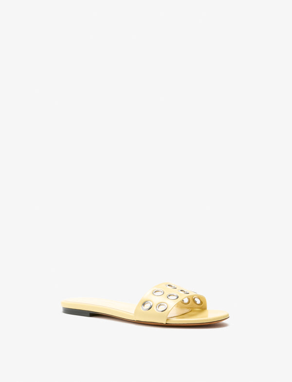 Proenza Schouler Proenza Schouler Grommet Slides In Slick Nappa - Resin