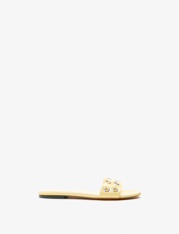 proenza schouler Proenza Schouler Grommet Slides in Slick Nappa - Resin
