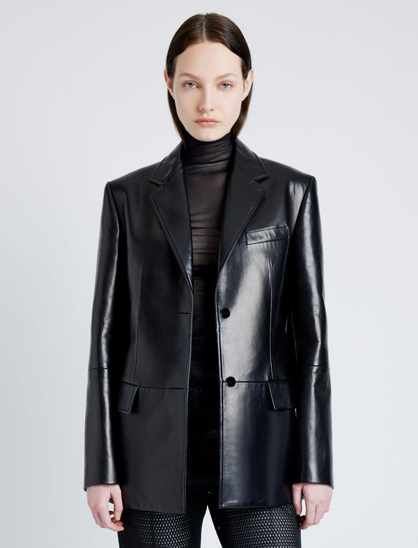 proenza schouler Proenza Schouler Hayes Jacket in Leather - Black