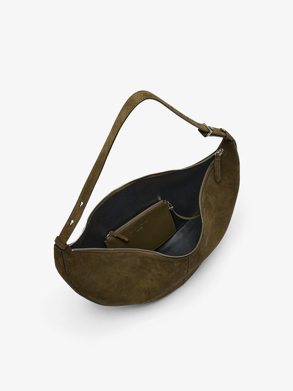 Proenza Schouler Proenza Schouler Hobo Slide Bag In Soft Suede - Olive