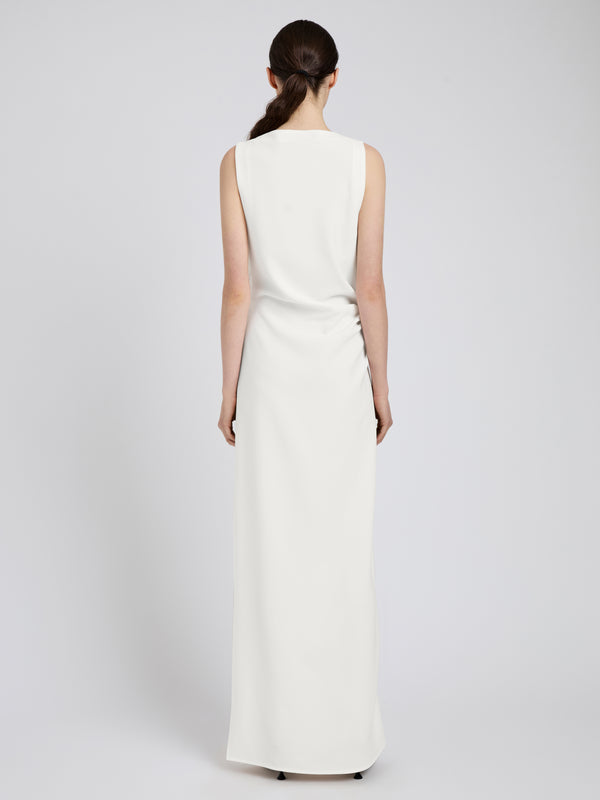 Proenza Schouler Proenza Schouler Indria Dress In Matte Double Crepe - White