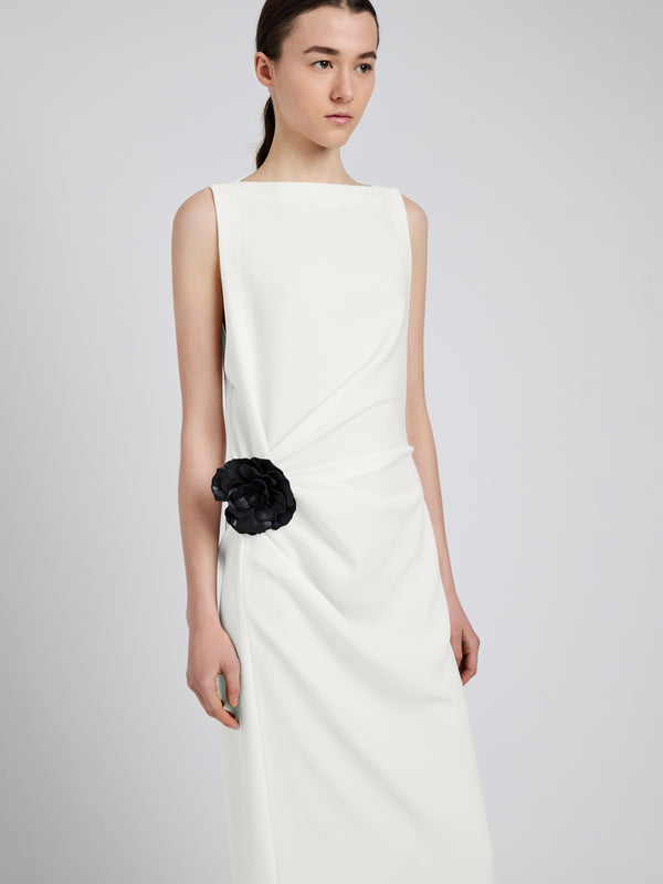 Proenza Schouler Proenza Schouler Indria Dress In Matte Double Crepe - White