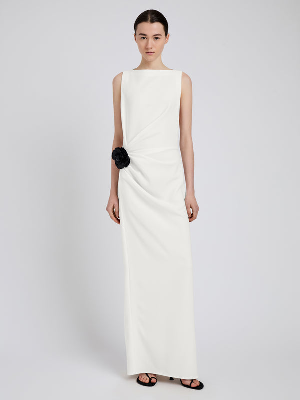proenza schouler Proenza Schouler Indria Dress in Matte Double Crepe - White