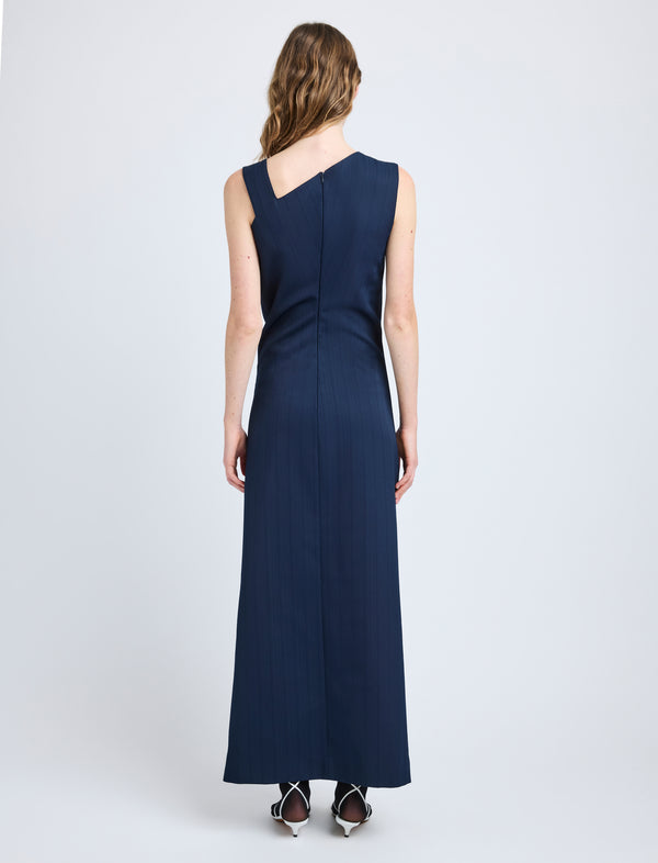 Proenza Schouler Proenza Schouler Jackie Dress In Technical Nylon Jacquard - Midnight