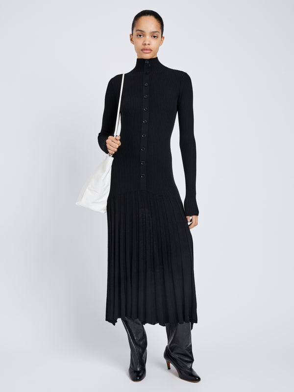 proenza schouler Proenza Schouler Jada Dress in Superfine Merino - Black