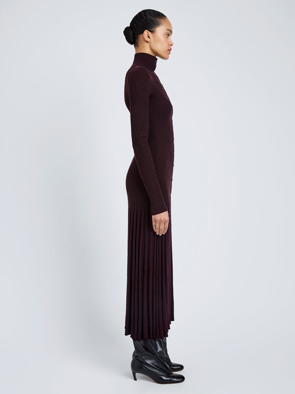 Proenza Schouler Proenza Schouler Jada Dress In Superfine Merino - Burgundy