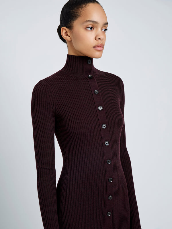Proenza Schouler Proenza Schouler Jada Dress In Superfine Merino - Burgundy