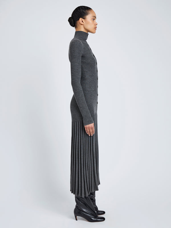 Proenza Schouler Proenza Schouler Jada Dress In Superfine Merino - Grey Melange