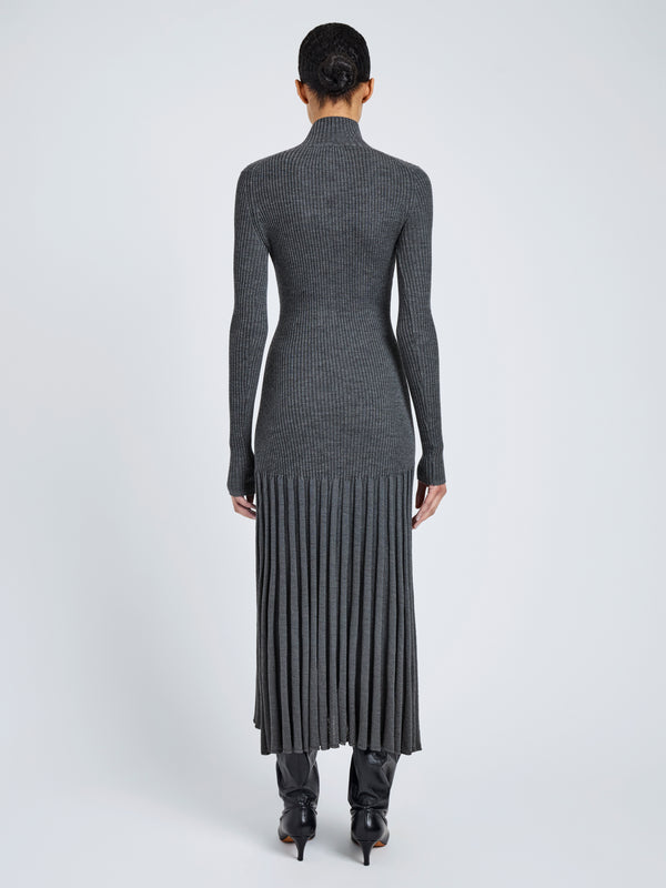 Proenza Schouler Proenza Schouler Jada Dress In Superfine Merino - Grey Melange