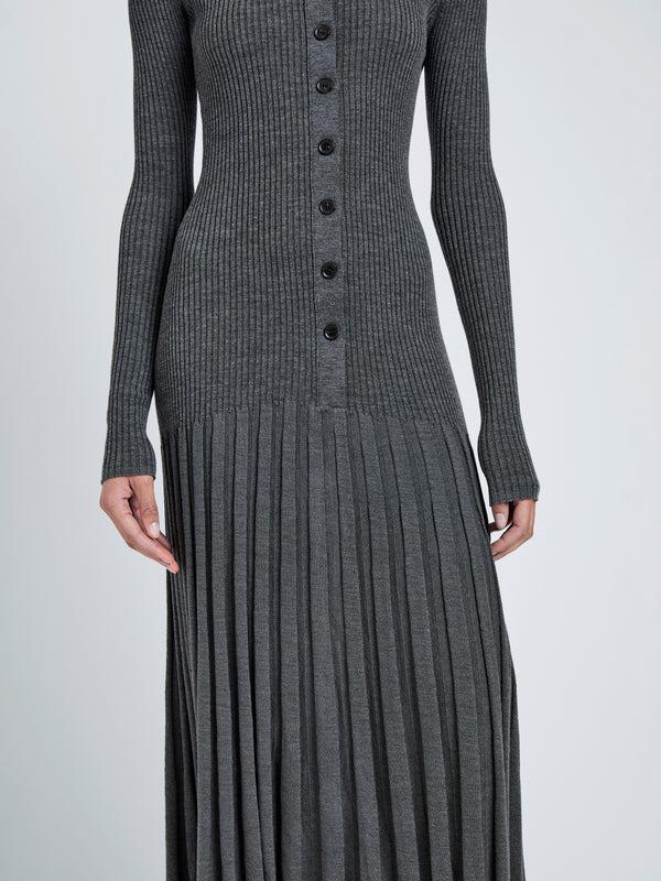 Proenza Schouler Proenza Schouler Jada Dress In Superfine Merino - Grey Melange