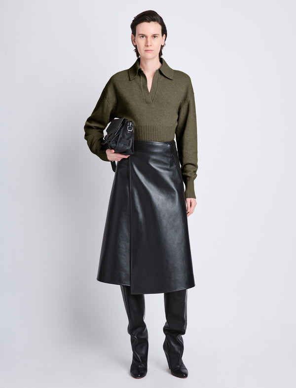 Proenza Schouler Proenza Schouler Jeanne Sweater In Lightweight Eco Cashmere - Fatigue