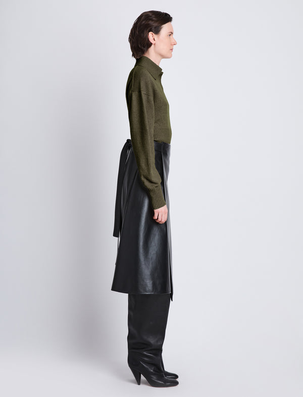 Proenza Schouler Proenza Schouler Jeanne Sweater In Lightweight Eco Cashmere - Fatigue