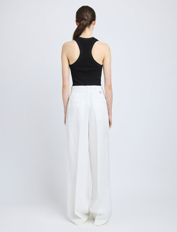 Proenza Schouler Proenza Schouler Jules Pant In Linen Viscose - Off White