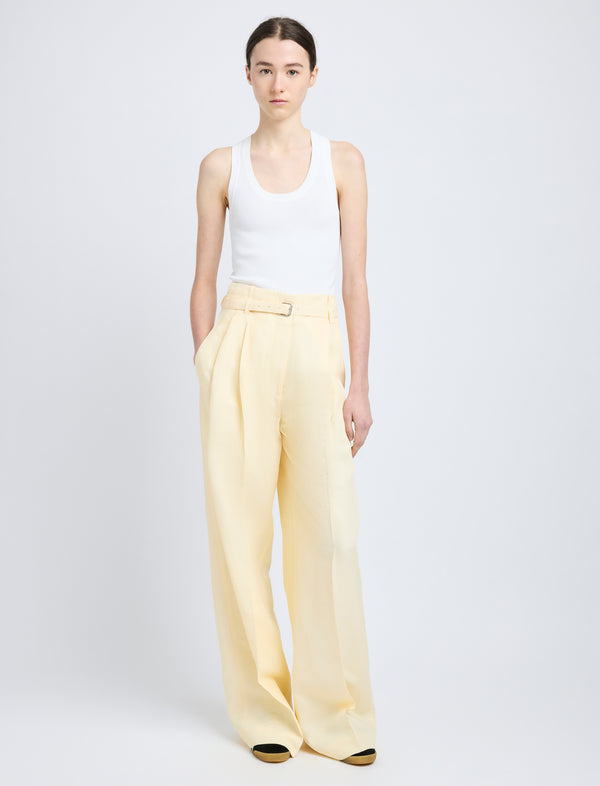 proenza schouler Proenza Schouler Jules Pant in Linen Viscose - Resin