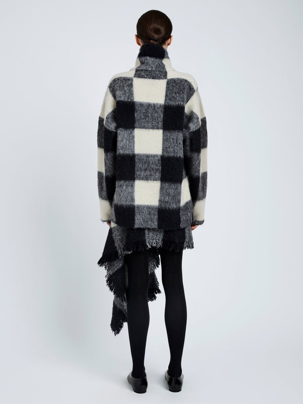 Proenza Schouler Proenza Schouler Kai Skirt In Brushed Glenplaid Knit - Black Multi