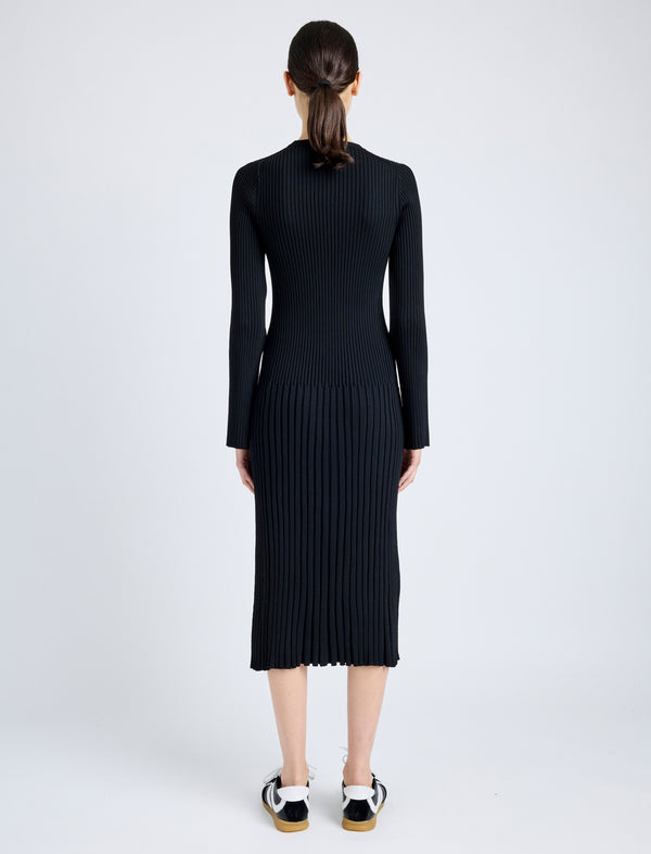 Proenza Schouler Proenza Schouler Kenna Dress In Midweight Viscose Rib - Black