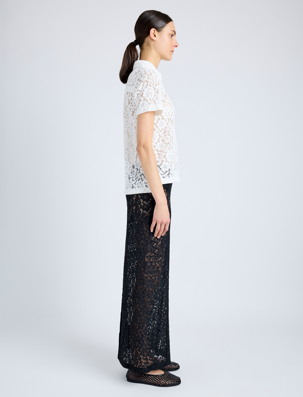 Proenza Schouler Proenza Schouler Kennedy Top In Stretch Lace - Off White