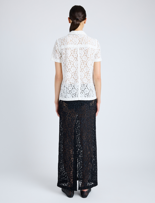 Proenza Schouler Proenza Schouler Kennedy Top In Stretch Lace - Off White