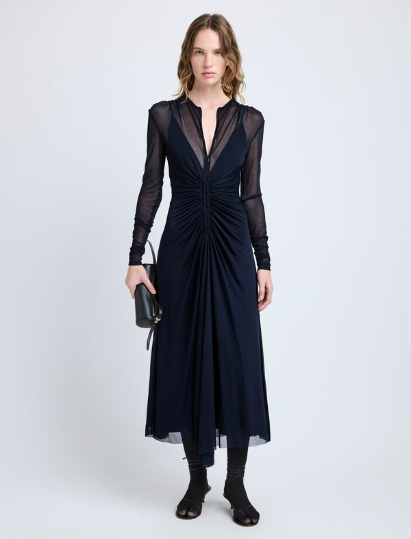 proenza schouler Proenza Schouler Kerstin Dress in Crepe Jersey - Midnight