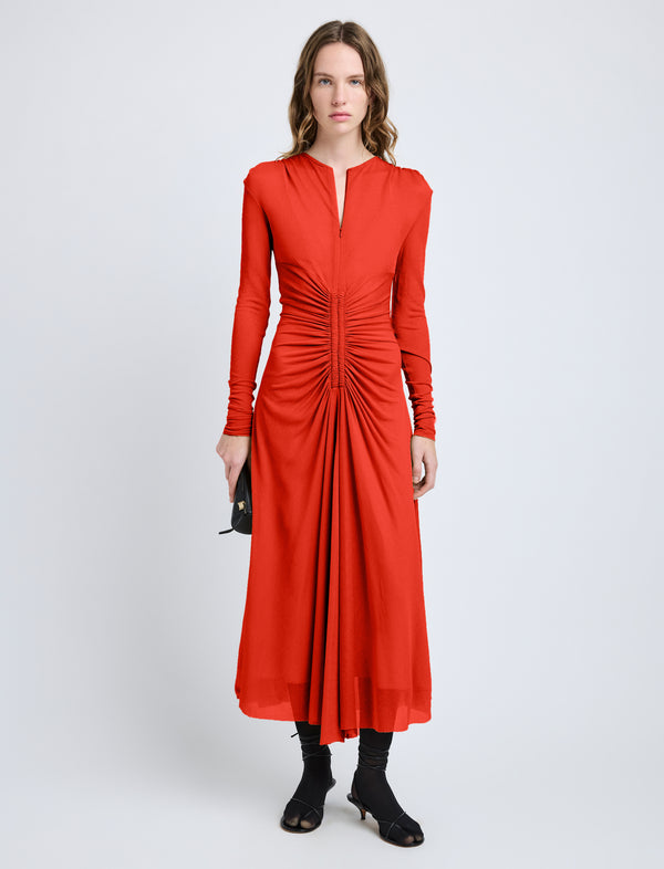 proenza schouler Proenza Schouler Kerstin Dress in Crepe Jersey - Red