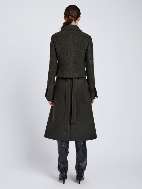 Proenza Schouler Proenza Schouler Kinsley Jacket In Boucle Twill Suiting - Wood