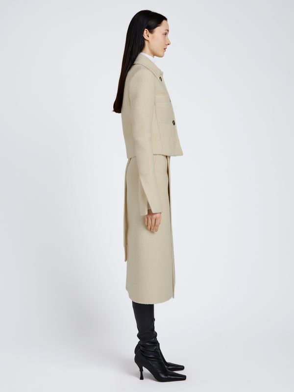 Proenza Schouler Proenza Schouler Kinsley Jacket In Boucle Twill Suiting - Off White