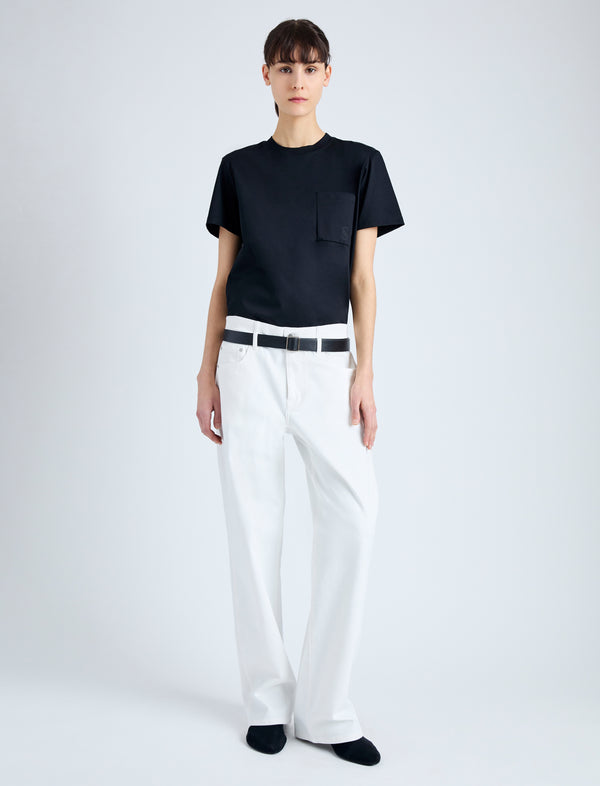 Proenza Schouler Proenza Schouler Kira T-Shirt In Eco Cotton Jersey - Black