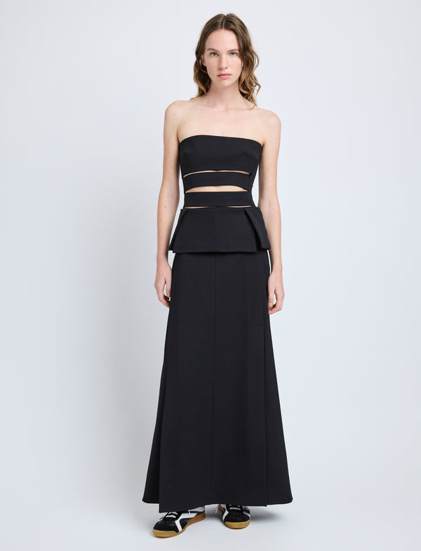 proenza schouler Proenza Schouler Kit Dress in Wool Gabardine - Black