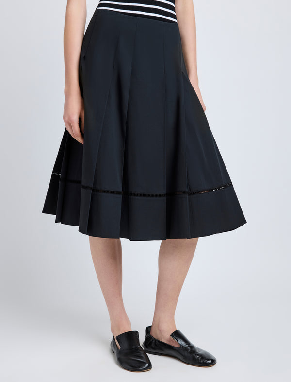 Proenza Schouler Proenza Schouler Laci Skirt In Eco Cotton Poplin - Black