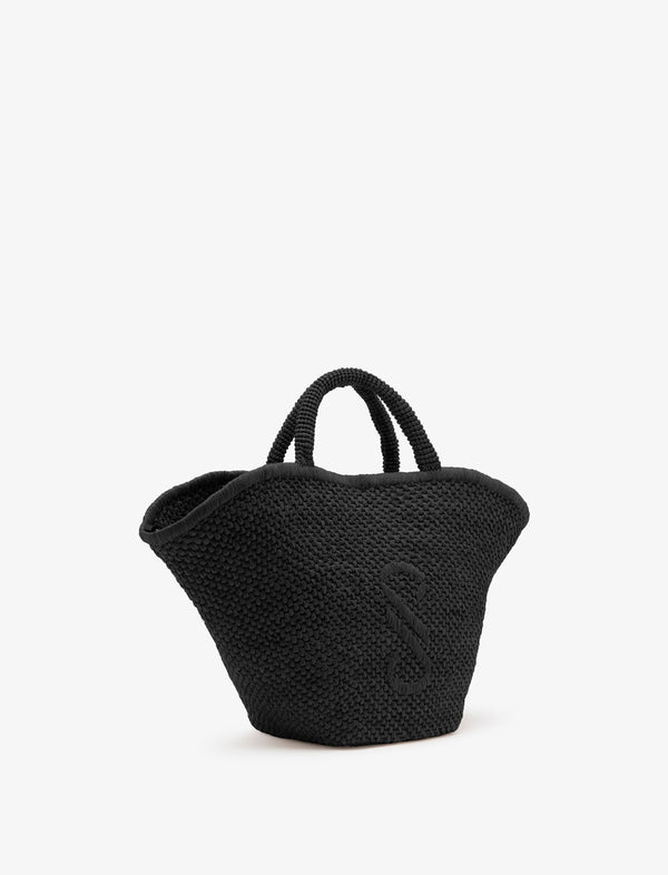 Proenza Schouler Proenza Schouler Large Chelsea Tote In Natural Raffia - Black