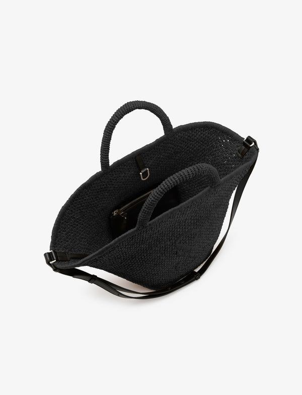 Proenza Schouler Proenza Schouler Large Chelsea Tote In Natural Raffia - Black