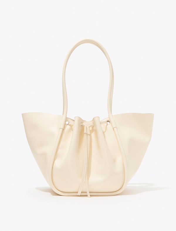 Proenza Schouler Proenza Schouler Large Ruched Tote In Shiny Calf - Birch
