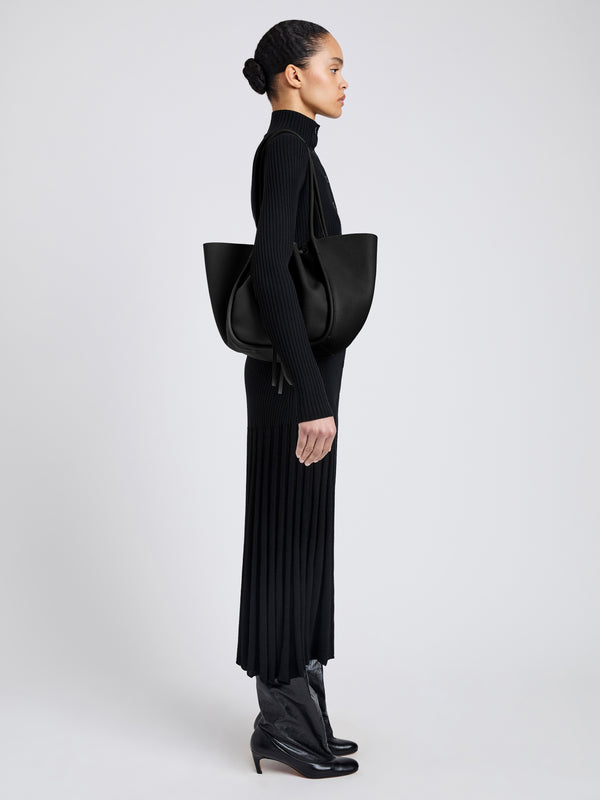 proenza schouler Proenza Schouler Large Ruched Tote in Soft Pebbled Calf - Black