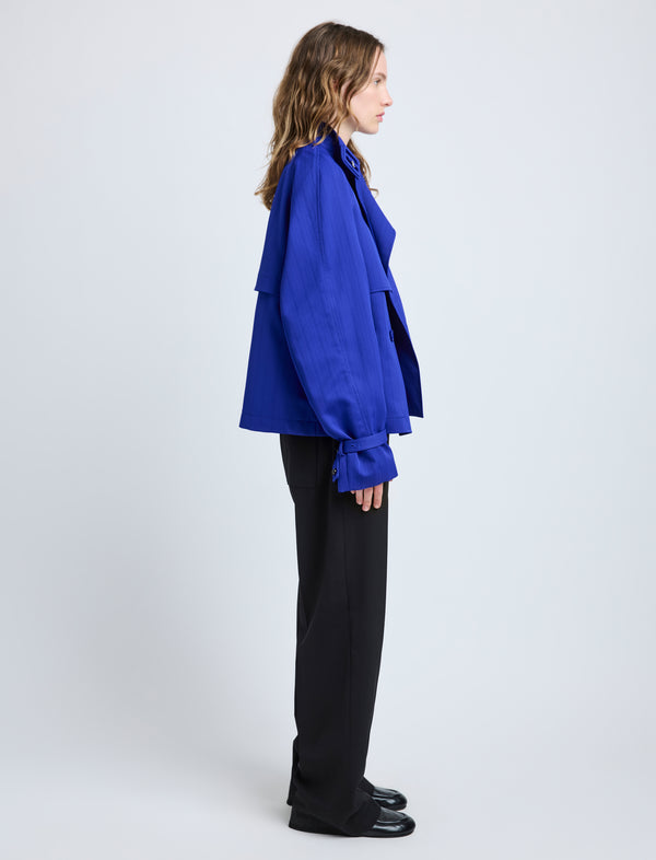 Proenza Schouler Proenza Schouler Larissa Jacket In Technical Nylon Jacquard - Cobalt