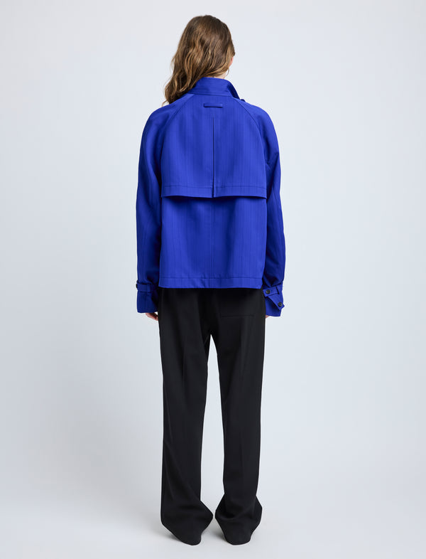 Proenza Schouler Proenza Schouler Larissa Jacket In Technical Nylon Jacquard - Cobalt
