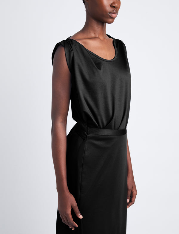 Proenza Schouler Proenza Schouler Lynn Dress In Eco Cotton Jersey - Black