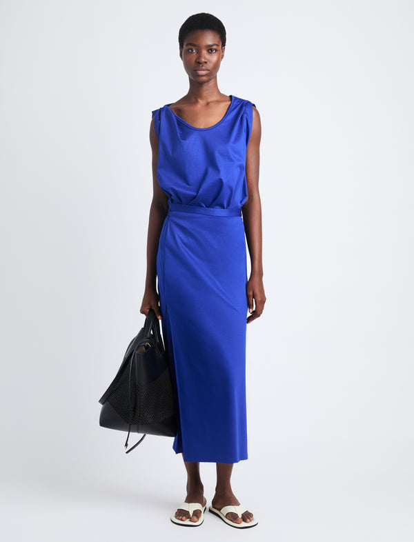 proenza schouler Proenza Schouler Lynn Dress in Eco Cotton Jersey - Cobalt