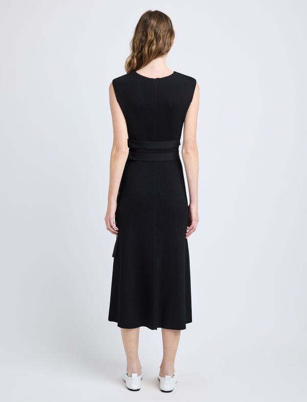 Proenza Schouler Proenza Schouler Madeline Dress In Rib Knit - Black