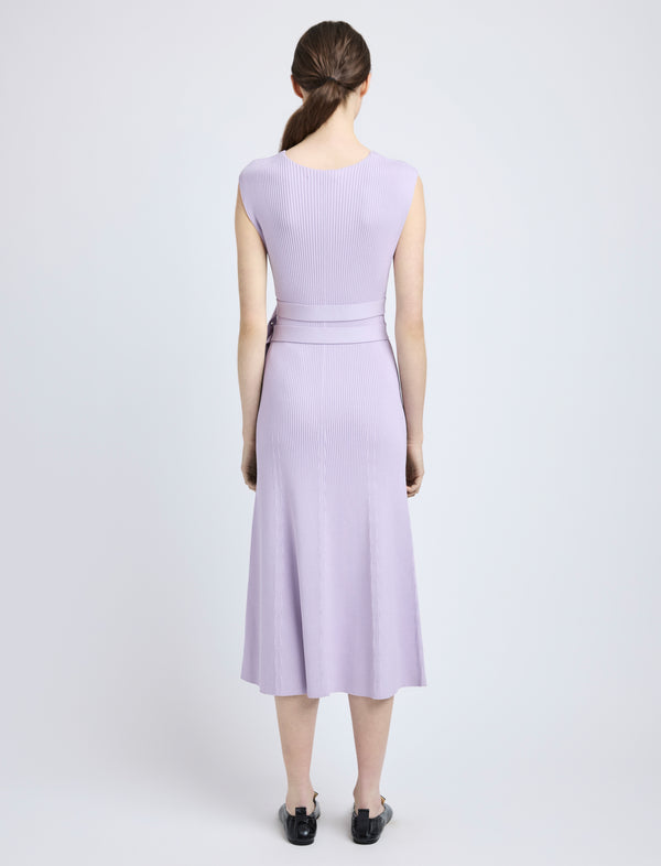 Proenza Schouler Proenza Schouler Madeline Dress In Rib Knit - Lilac