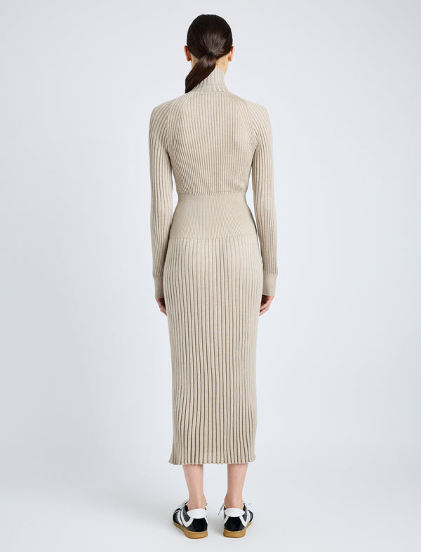 Proenza Schouler Proenza Schouler Maeve Dress In Superfine Merino Silk - Taupe