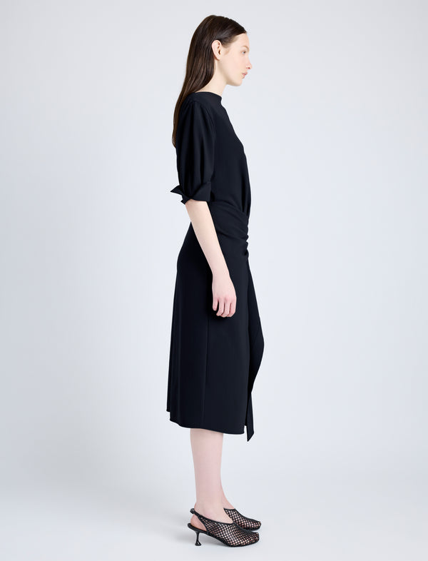 Proenza Schouler Proenza Schouler Maisie Dress In Matte Double Crepe - Black