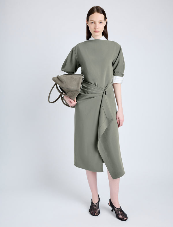 proenza schouler Proenza Schouler Maisie Dress in Matte Double Crepe - Wood